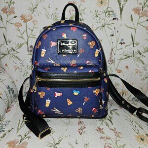 Disney Parks Exclusive Purple Snacks Loungefly Backpack